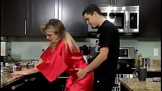 mother mom making slave kiss feet spank