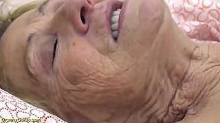 ugly granny cum