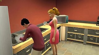 animated mom young son sex