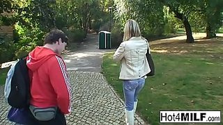 milf first threesome