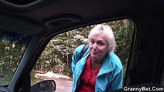 hot milf fucks in car