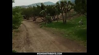 busty milf outdoor
