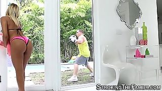step mom jerks off stepson